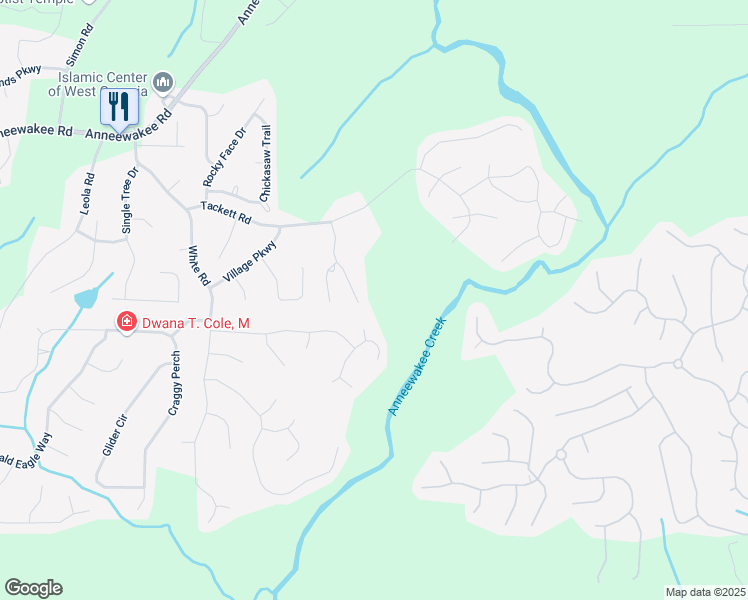 map of restaurants, bars, coffee shops, grocery stores, and more near 4330 Fox Den Drive in Douglasville