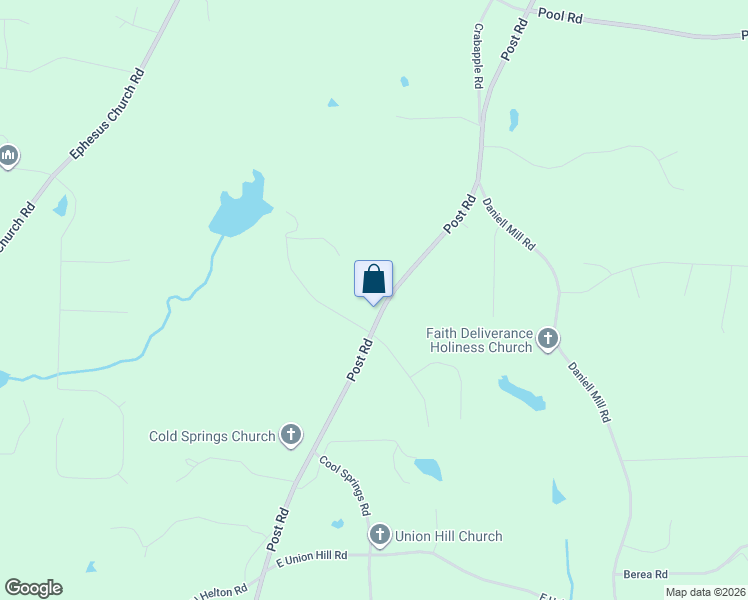 map of restaurants, bars, coffee shops, grocery stores, and more near 4289 Post Road in Winston