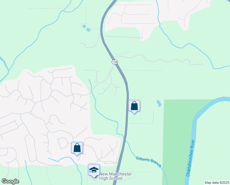 map of restaurants, bars, coffee shops, grocery stores, and more near 4300 Big Horn Pass in Douglasville