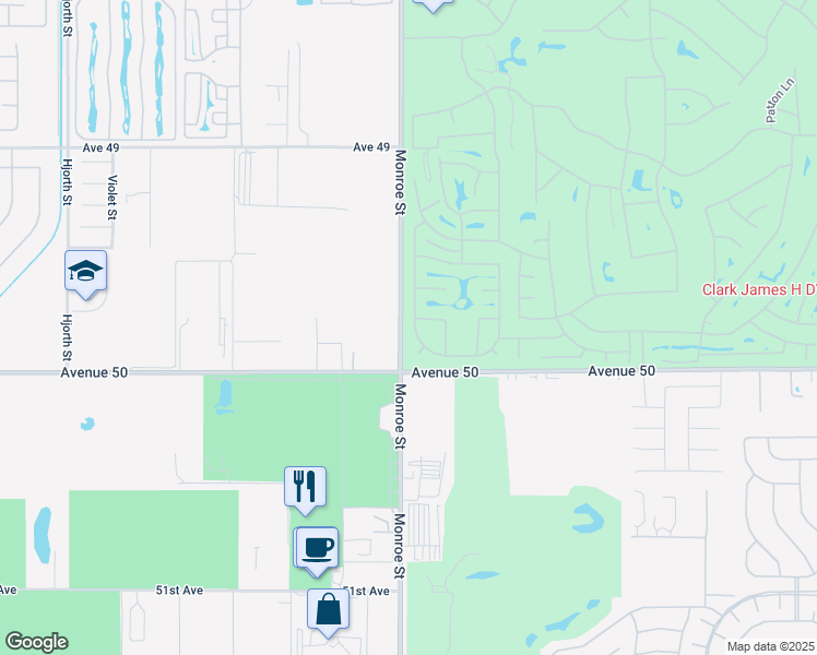 map of restaurants, bars, coffee shops, grocery stores, and more near 49819 Pacino Street in Indio
