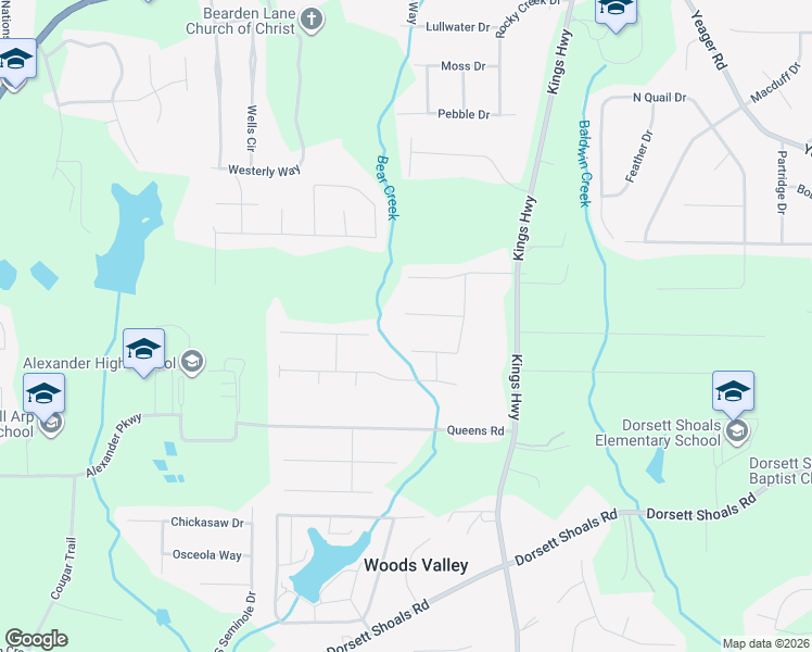 map of restaurants, bars, coffee shops, grocery stores, and more near 6200 Jayma Lane in Douglasville