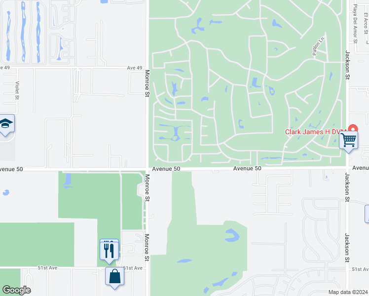 map of restaurants, bars, coffee shops, grocery stores, and more near 82279 Stallone Drive in Indio