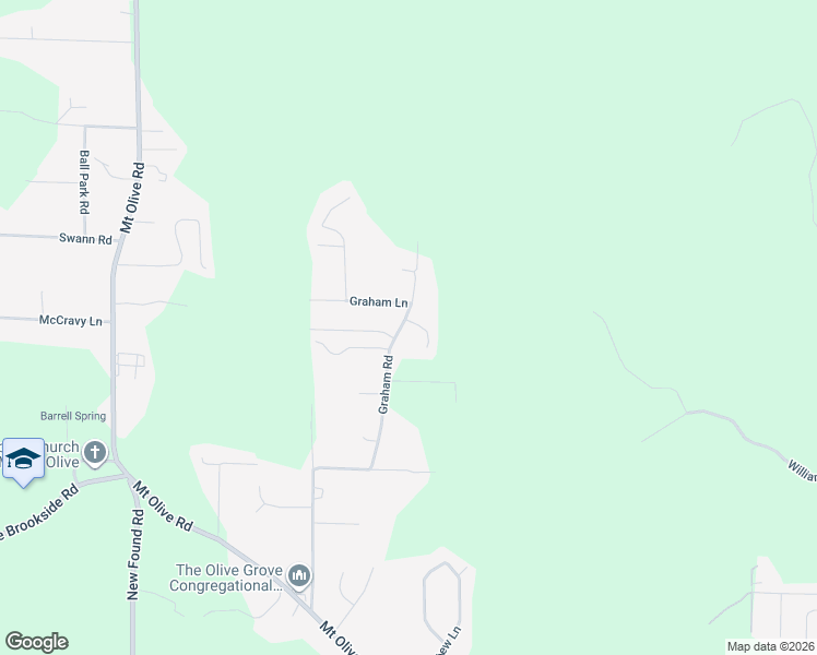 map of restaurants, bars, coffee shops, grocery stores, and more near 817 Thomas Drive in Mount Olive