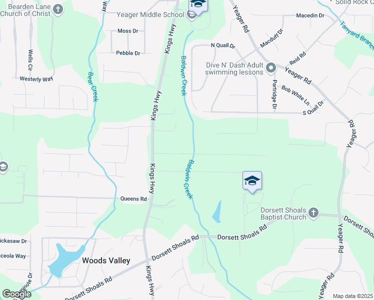 map of restaurants, bars, coffee shops, grocery stores, and more near 5996 North Bear Drive in Douglasville