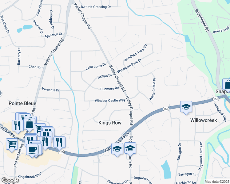 map of restaurants, bars, coffee shops, grocery stores, and more near 4193 Dunmore Road in Decatur