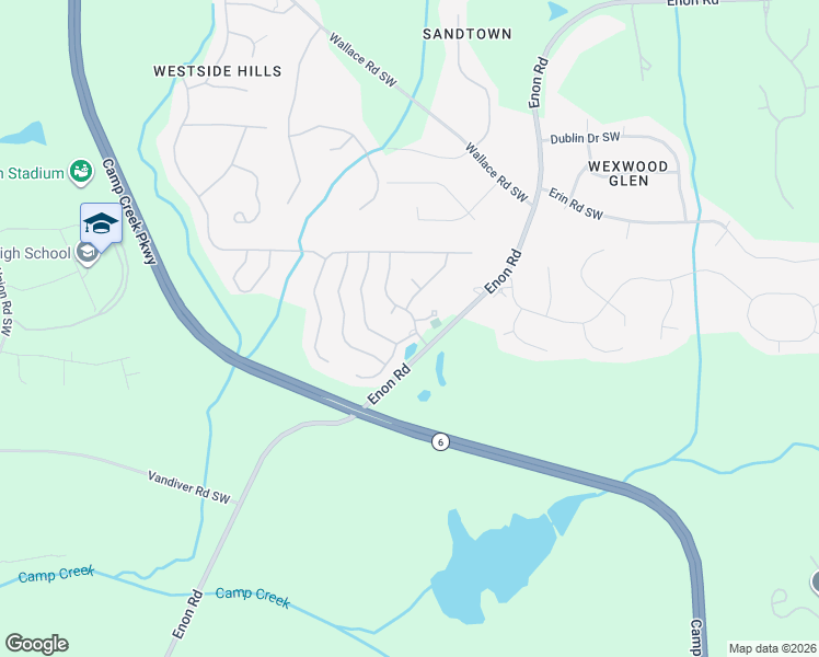 map of restaurants, bars, coffee shops, grocery stores, and more near 2523 Wyncreek Drive in Atlanta