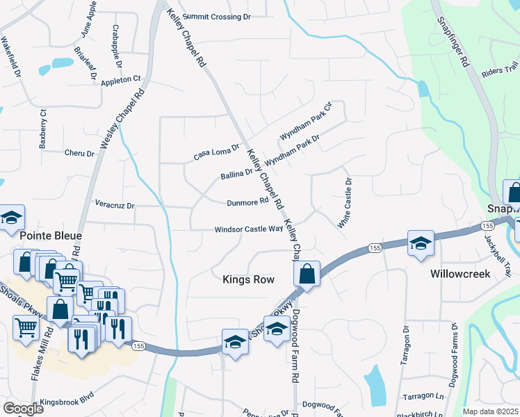 map of restaurants, bars, coffee shops, grocery stores, and more near 4193 Dunmore Road in Decatur