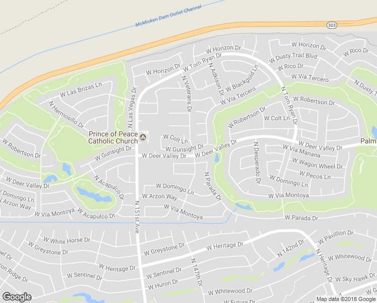 map of restaurants, bars, coffee shops, grocery stores, and more near 14711 West Gunsight Drive in Sun City West