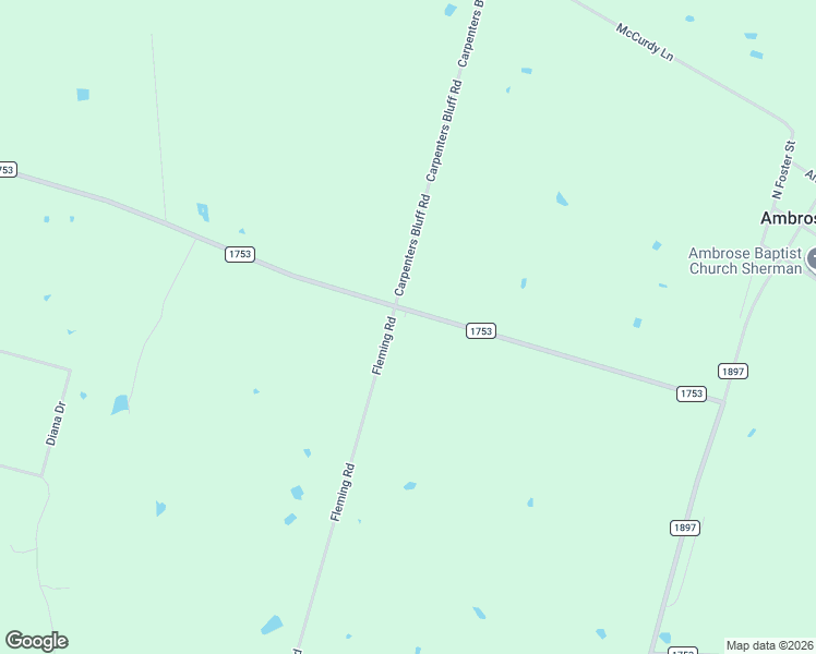 map of restaurants, bars, coffee shops, grocery stores, and more near 8436 Farm to Market Road 1753 in Bells