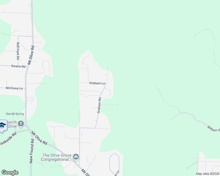 map of restaurants, bars, coffee shops, grocery stores, and more near 817 Thomas Drive in Mount Olive