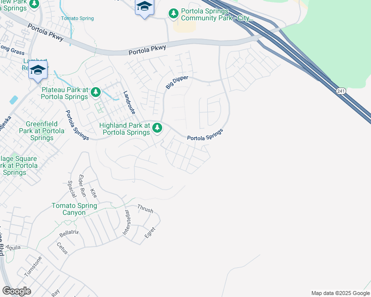 map of restaurants, bars, coffee shops, grocery stores, and more near 113 Thimbleberry in Irvine
