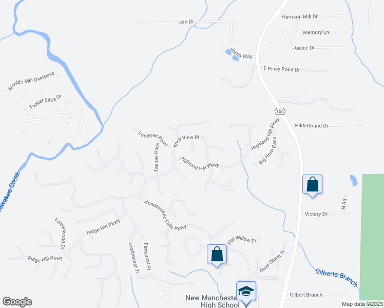 map of restaurants, bars, coffee shops, grocery stores, and more near 4361 Missoula Place in Douglasville