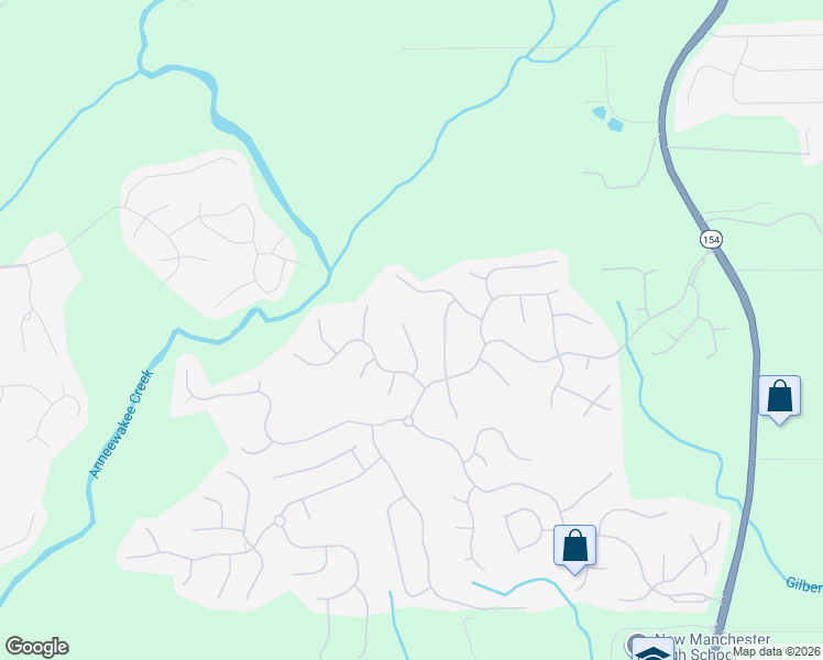 map of restaurants, bars, coffee shops, grocery stores, and more near 2950 Bluff Winds Place in Douglasville