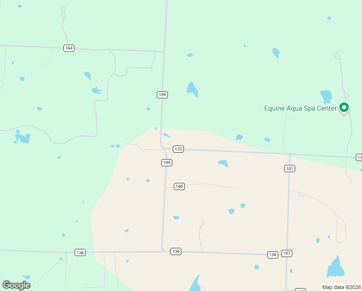 map of restaurants, bars, coffee shops, grocery stores, and more near 2124 County Road 132 in Whitesboro
