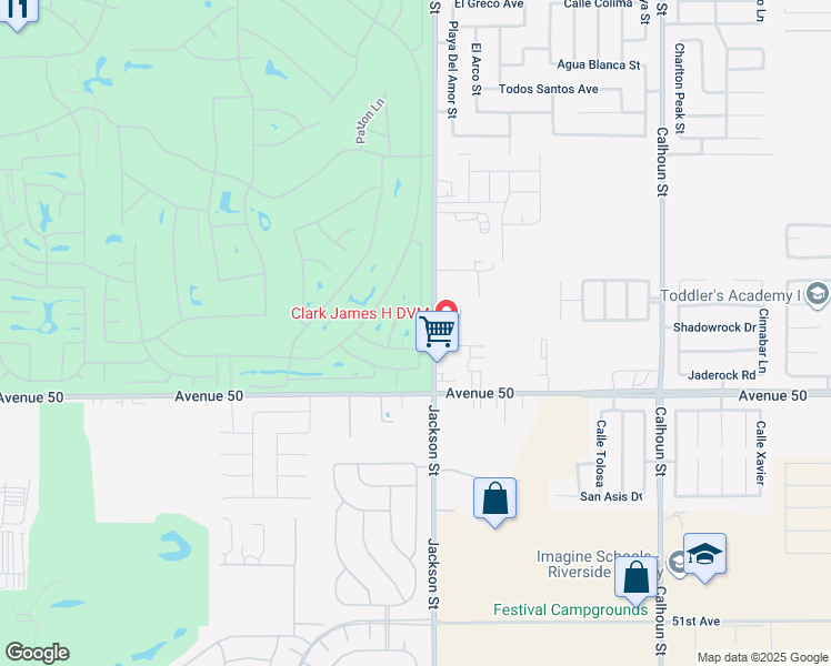 map of restaurants, bars, coffee shops, grocery stores, and more near 49814 Lewis Road in Indio