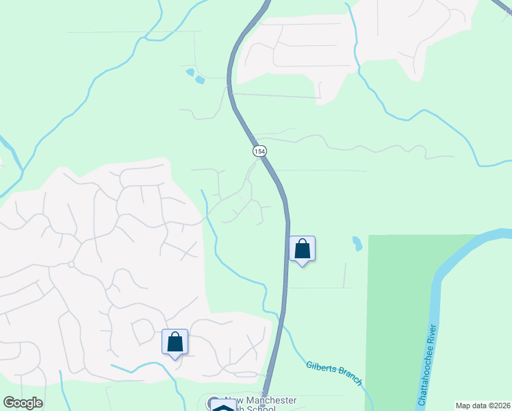 map of restaurants, bars, coffee shops, grocery stores, and more near 4300 Big Horn Pass in Douglasville