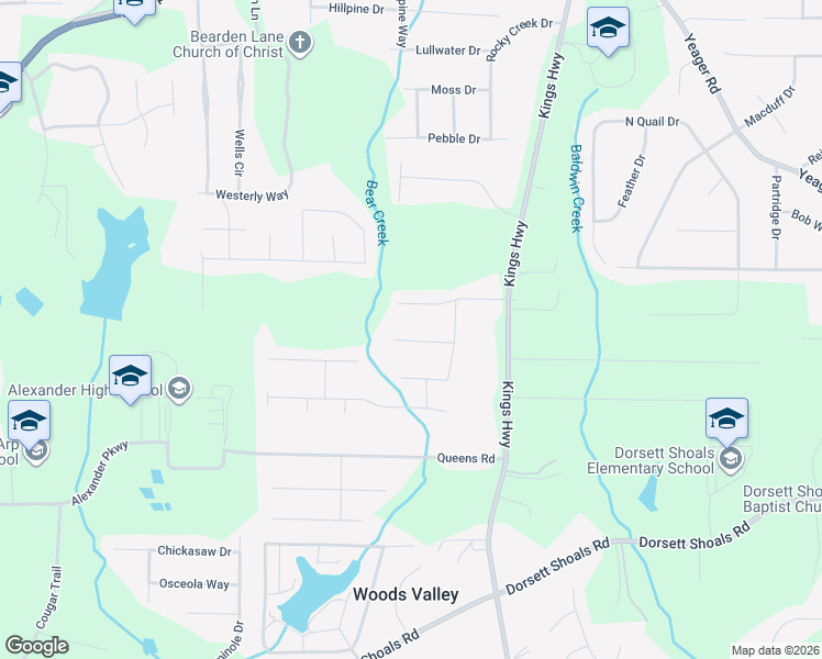 map of restaurants, bars, coffee shops, grocery stores, and more near 6205 Jayma Lane in Douglasville