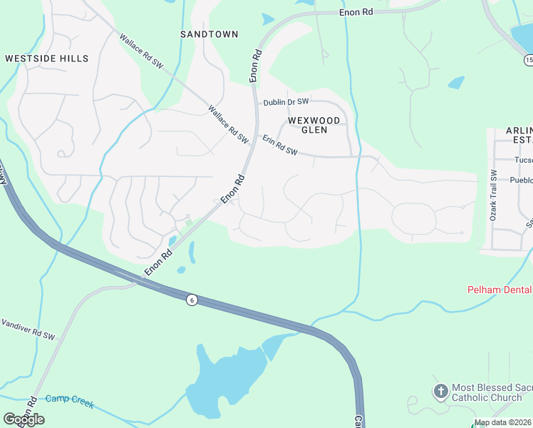 map of restaurants, bars, coffee shops, grocery stores, and more near 5258 Barrington Trace Drive Southwest in Atlanta