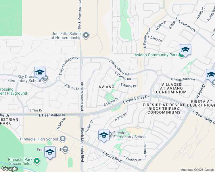 map of restaurants, bars, coffee shops, grocery stores, and more near 3645 East Los Gatos Drive in Phoenix