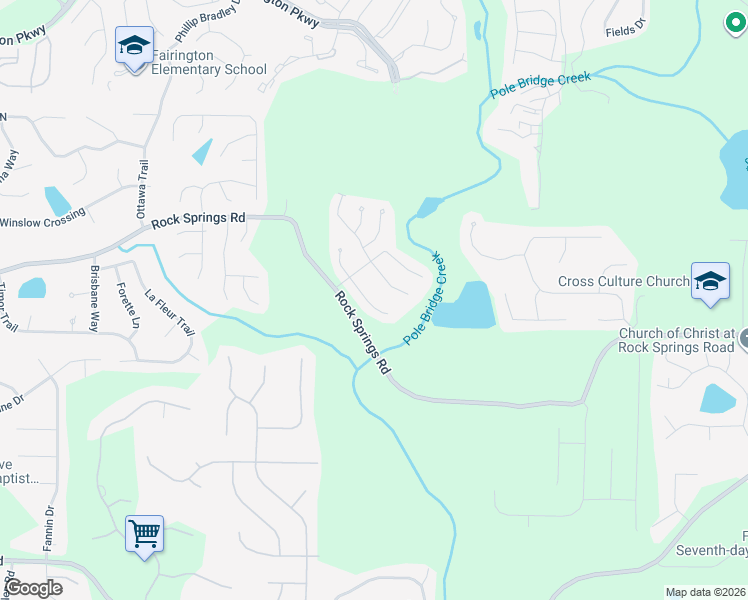 map of restaurants, bars, coffee shops, grocery stores, and more near 3066 Bonnes Drive in Stonecrest