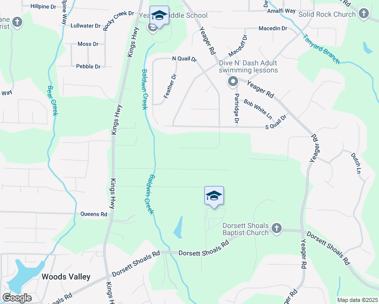 map of restaurants, bars, coffee shops, grocery stores, and more near 4290 Rushing Water Court in Douglasville