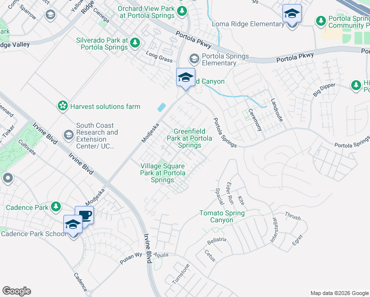 map of restaurants, bars, coffee shops, grocery stores, and more near 207 Nature Walk in Irvine