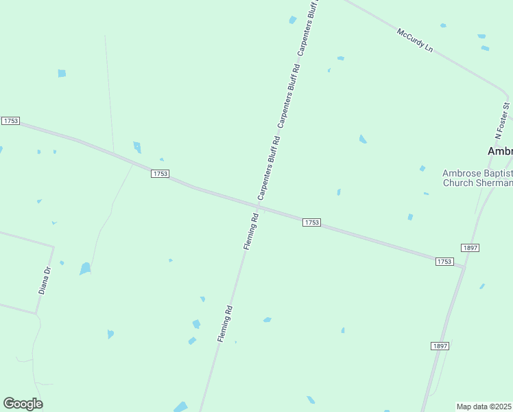 map of restaurants, bars, coffee shops, grocery stores, and more near 13345 Farm to Market Road 1753 in Denison