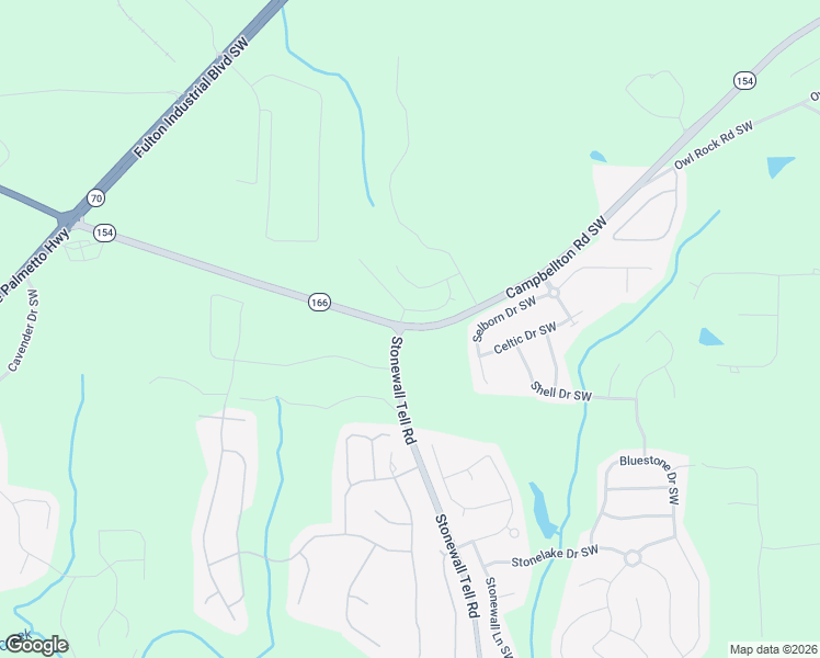 map of restaurants, bars, coffee shops, grocery stores, and more near 6573 Campbellton Rd SW in Atlanta