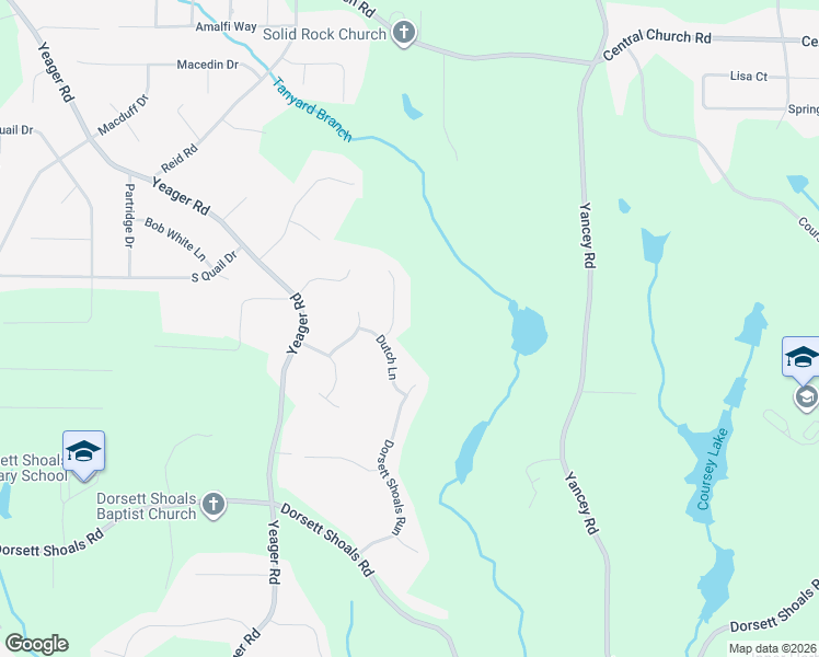 map of restaurants, bars, coffee shops, grocery stores, and more near 4332 Tanyard Creek Drive in Douglasville