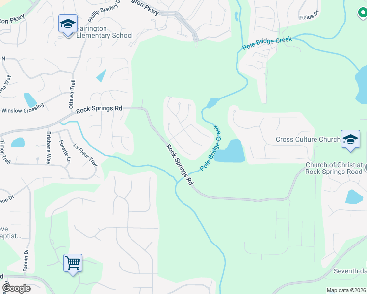 map of restaurants, bars, coffee shops, grocery stores, and more near 3092 Bonnes Drive in Lithonia