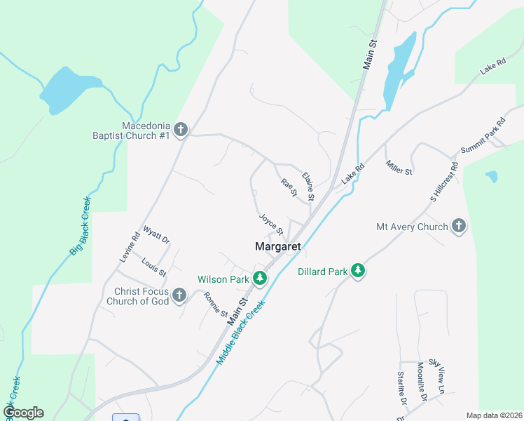map of restaurants, bars, coffee shops, grocery stores, and more near 160 Joyce Street in Odenville