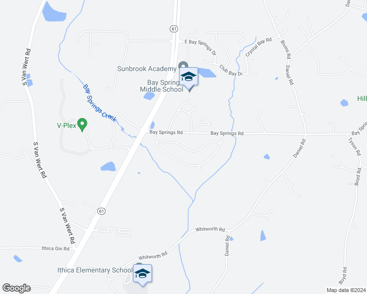map of restaurants, bars, coffee shops, grocery stores, and more near Summer Gate Lane in Villa Rica