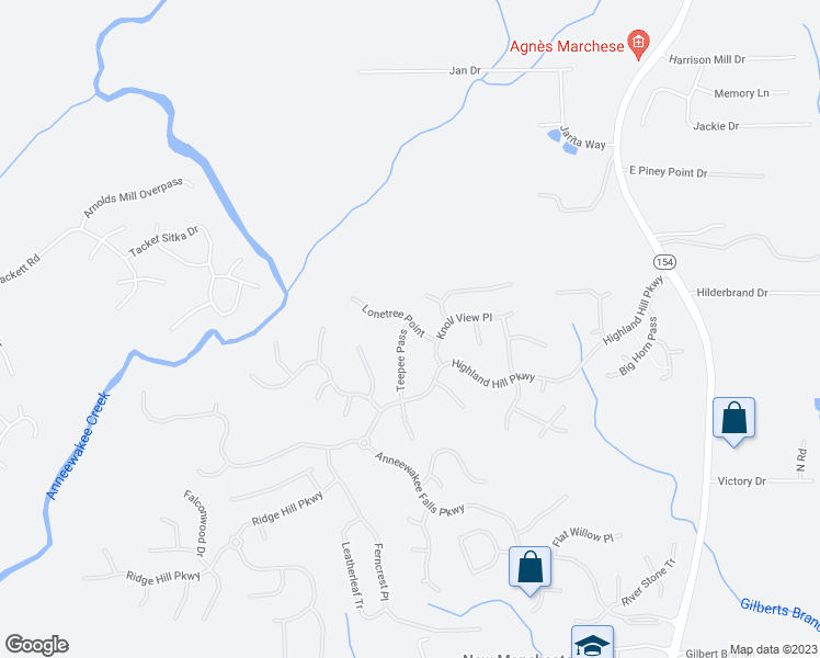 map of restaurants, bars, coffee shops, grocery stores, and more near 3003 Lonetree Point in Douglasville