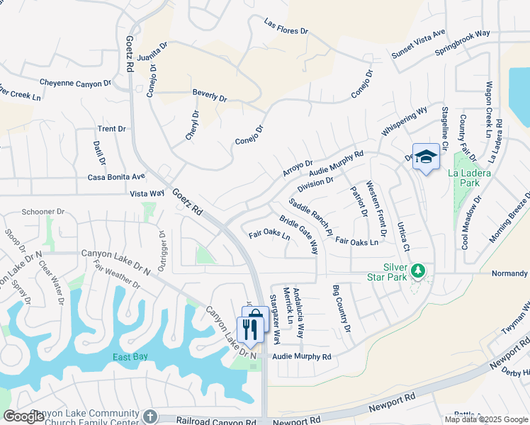 map of restaurants, bars, coffee shops, grocery stores, and more near 24312 Insignia Drive in Menifee