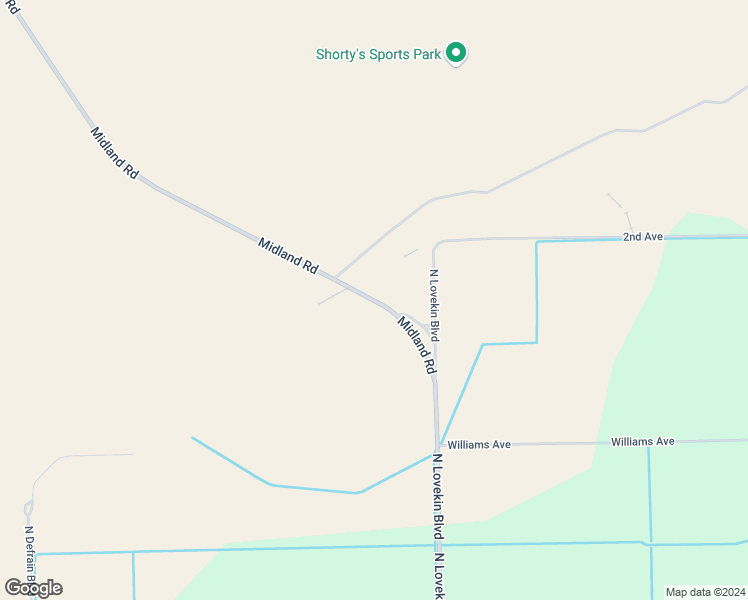 map of restaurants, bars, coffee shops, grocery stores, and more near Midland Road in Blythe