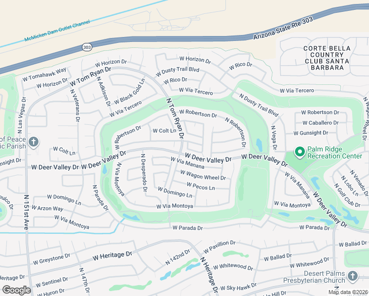 map of restaurants, bars, coffee shops, grocery stores, and more near 14233 West Territorial Lane in Sun City West