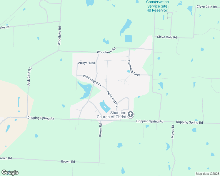 map of restaurants, bars, coffee shops, grocery stores, and more near 5401 Bello Vista Drive in Sherman