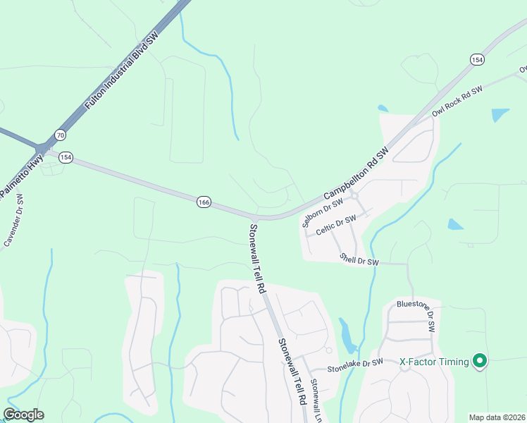 map of restaurants, bars, coffee shops, grocery stores, and more near 6573 Campbellton Rd SW in Atlanta