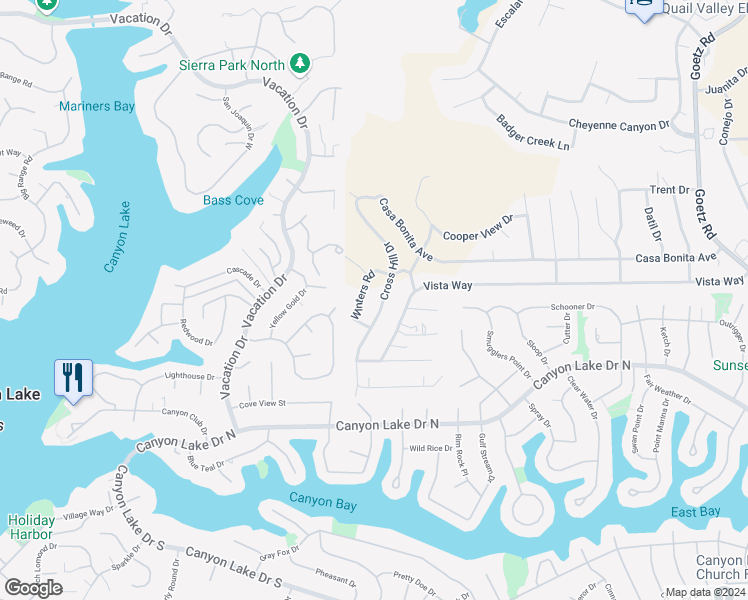 map of restaurants, bars, coffee shops, grocery stores, and more near in Menifee