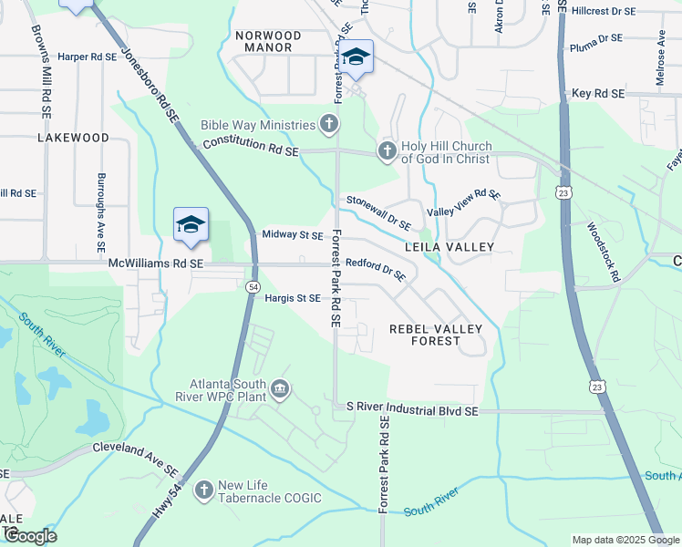 map of restaurants, bars, coffee shops, grocery stores, and more near in Atlanta