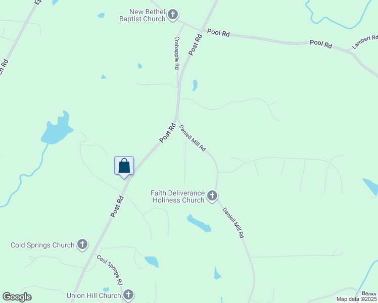 map of restaurants, bars, coffee shops, grocery stores, and more near 4232 Daniel Drive in Winston