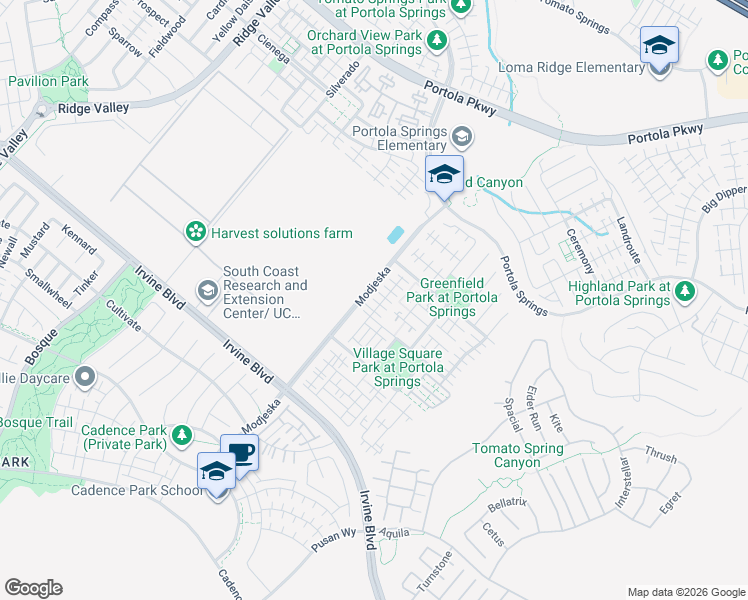 map of restaurants, bars, coffee shops, grocery stores, and more near 147 Excursion in Irvine
