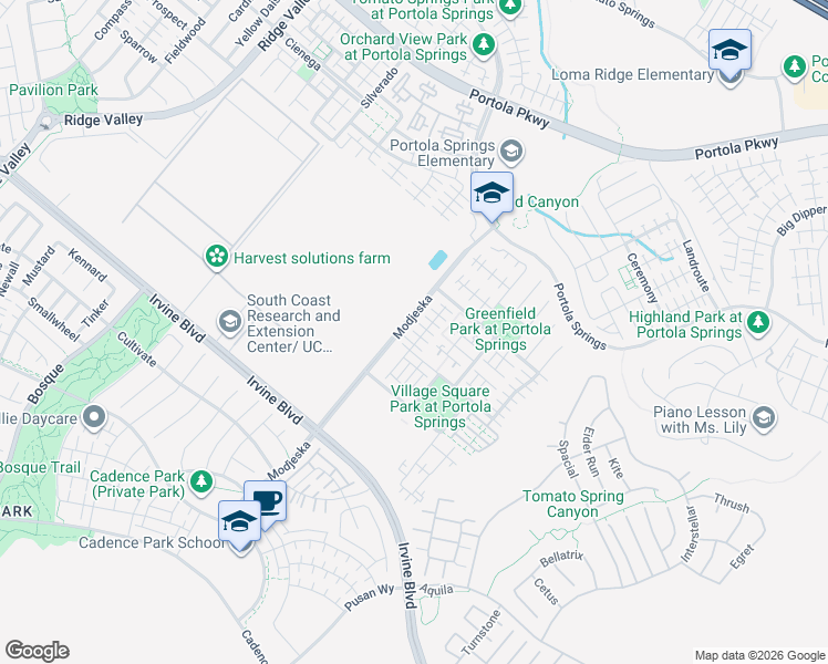 map of restaurants, bars, coffee shops, grocery stores, and more near 145 Excursion in Irvine