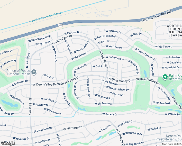map of restaurants, bars, coffee shops, grocery stores, and more near 14405 West Gunsight Drive in Sun City West