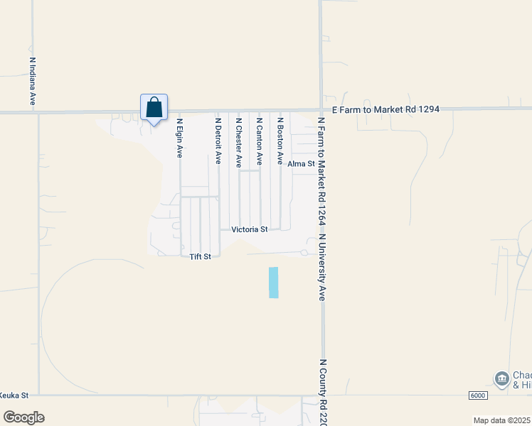 map of restaurants, bars, coffee shops, grocery stores, and more near 9605 North Boston Road in Lubbock