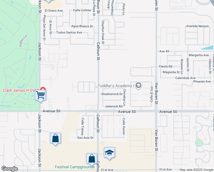 map of restaurants, bars, coffee shops, grocery stores, and more near 83560 Lapis Drive in Coachella