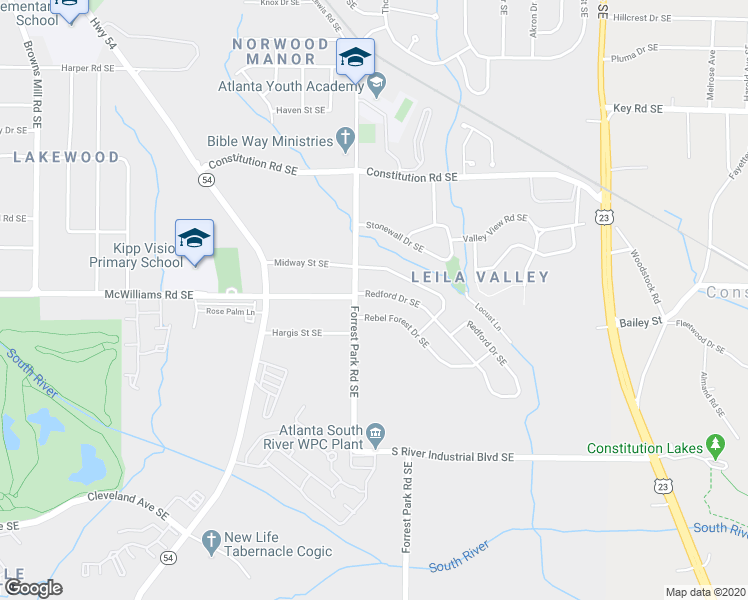 map of restaurants, bars, coffee shops, grocery stores, and more near in Atlanta