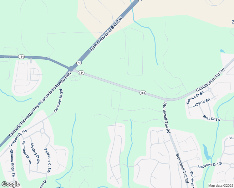 map of restaurants, bars, coffee shops, grocery stores, and more near 2527 Dayview Lane in Atlanta