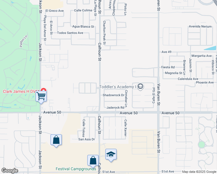 map of restaurants, bars, coffee shops, grocery stores, and more near 83560 Lapis Drive in Coachella
