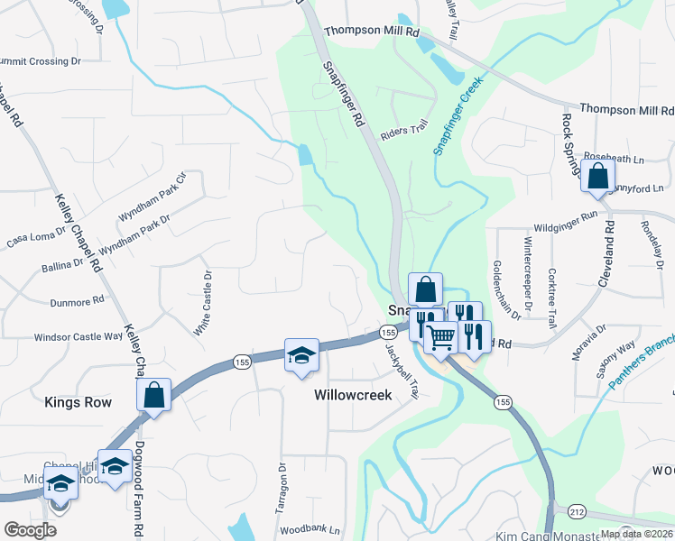 map of restaurants, bars, coffee shops, grocery stores, and more near 3231 Steeple Drive in Decatur